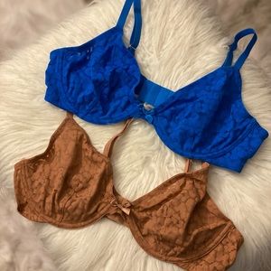 Savage X Fenty Lace Bras, set of 2